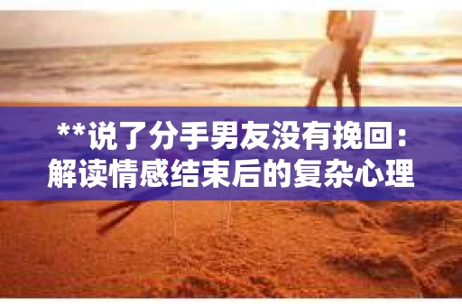 **说了分手男友没有挽回：解读情感结束后的复杂心理与现实**