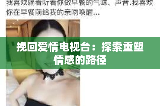 挽回爱情电视台：探索重塑情感的路径