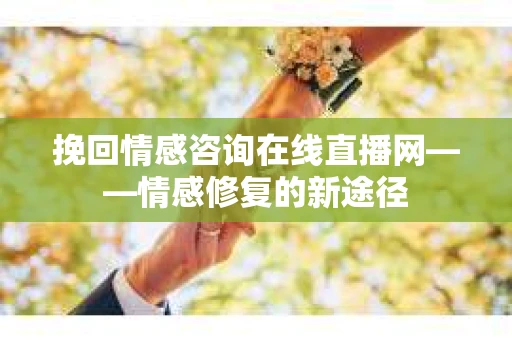 挽回情感咨询在线直播网——情感修复的新途径