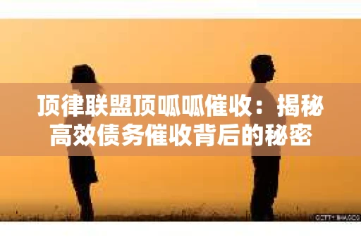 顶律联盟顶呱呱催收：揭秘高效债务催收背后的秘密