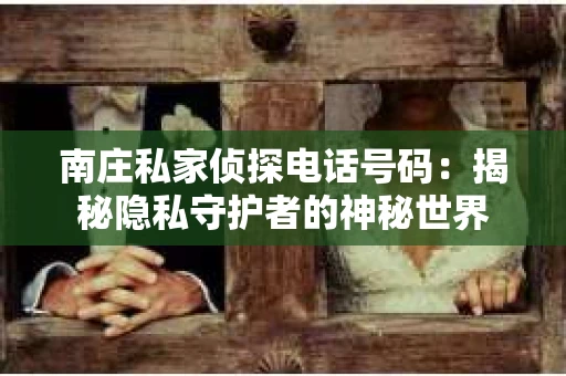 南庄私家侦探电话号码：揭秘隐私守护者的神秘世界