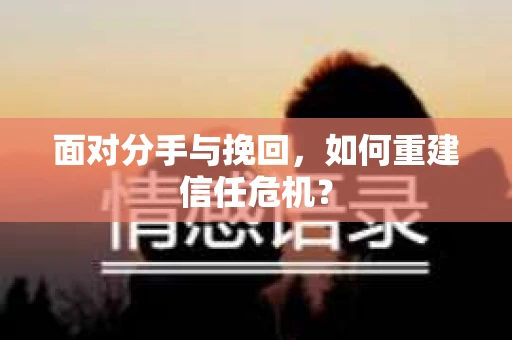 面对分手与挽回，如何重建信任危机？