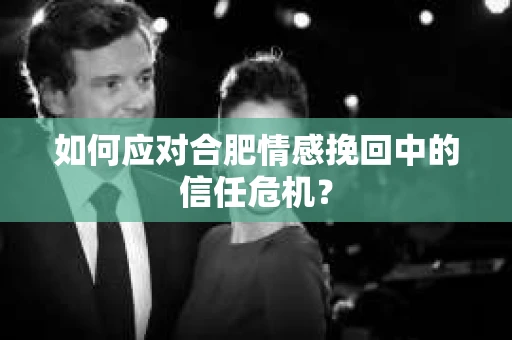 如何应对合肥情感挽回中的信任危机？