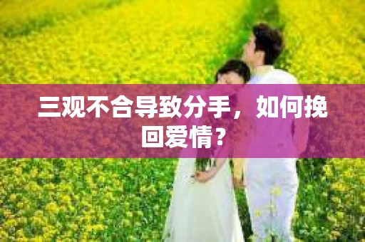 三观不合导致分手，如何挽回爱情？