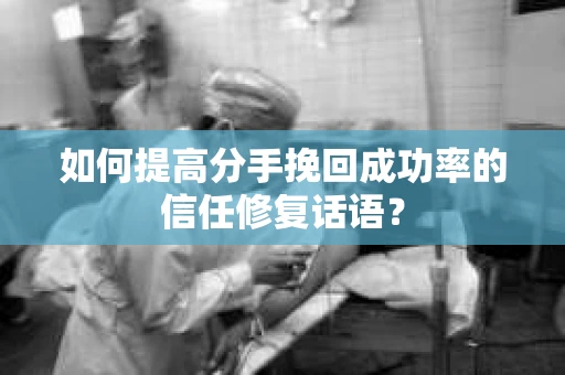 如何提高分手挽回成功率的信任修复话语？